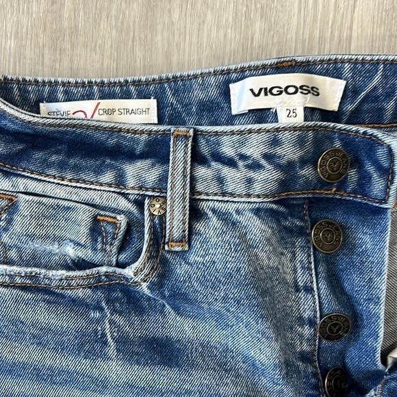 Vigoss • Stevie cropped straight leg distressed jeans - Picture 6 of 8
